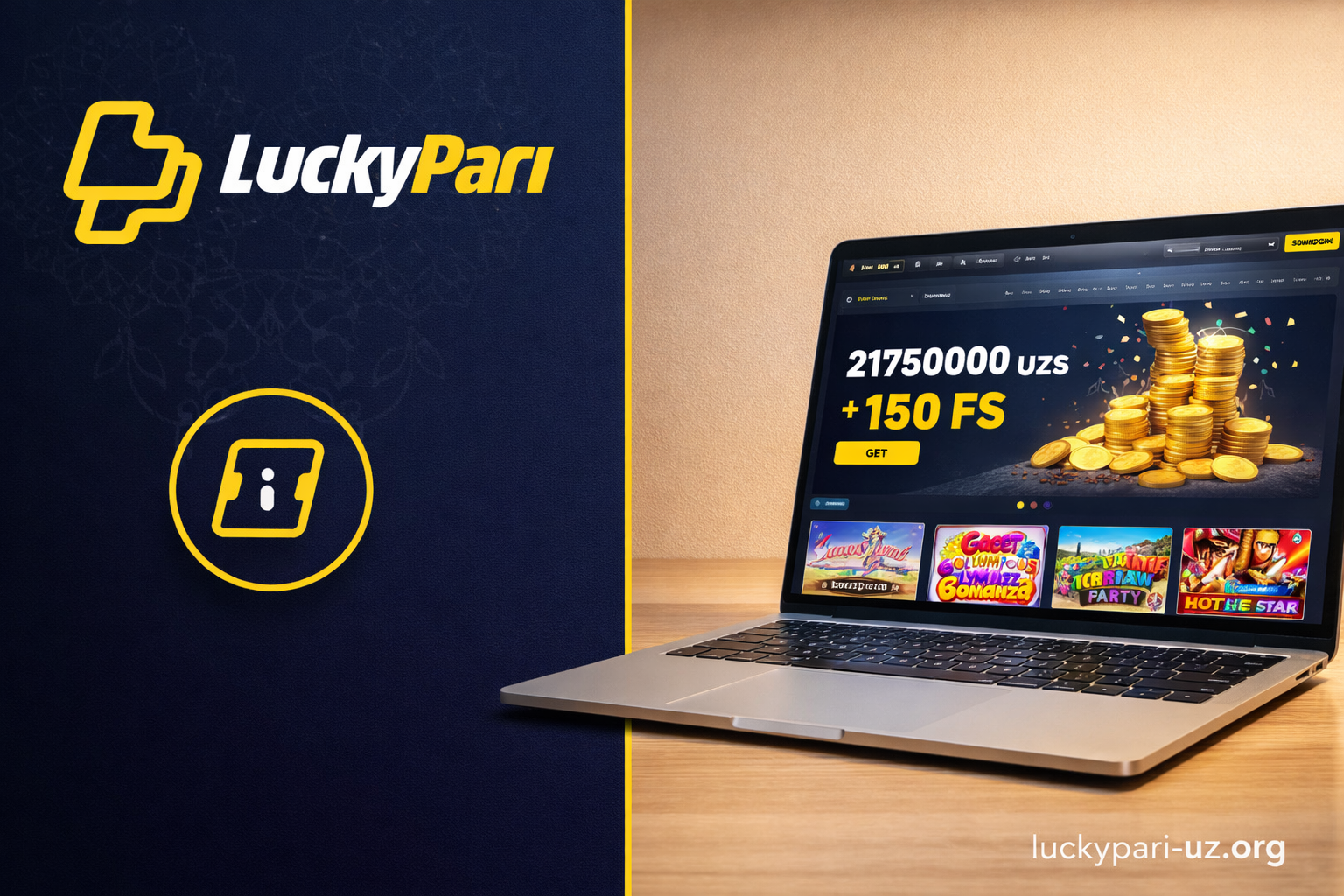 Главная страница LuckyPari Casino